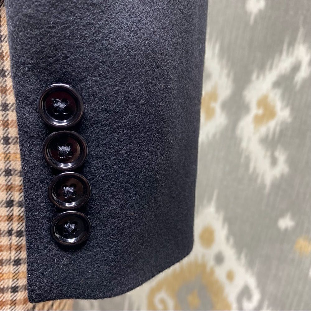 Vtg Ralph Lauren Fall 08 Collection Black Cashmere Leopard Print Cocktail Jacket - Picture 9 of 16